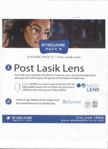 post lasik lens